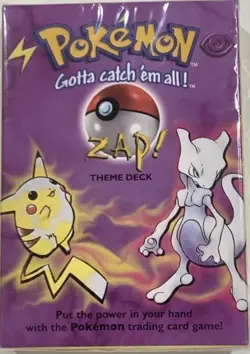 Pokemon Trading Card Game Zap! Theme Deck Shadowless SEALED - Image 1