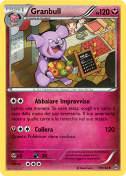 Pokemon Carta Granbull 99/162 Non Comune in Italiano Usata Card ✿ - Image 1