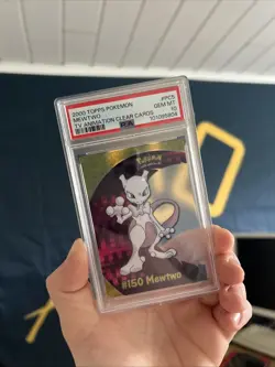 Pokemon Mewtwo PSA 10 TV Animation Clear Cards Topps 2000 GEM MT ✅ - Image 1