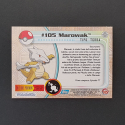 Cards Pokemon Topps Serie 1 "#105 MAROWAK FOIL" (MINT - COME NUOVA) - Image 3