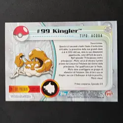 Cards Pokemon Topps Serie 1 "#99 KINGLER FOIL" (MINT - COME NUOVA) - Image 3