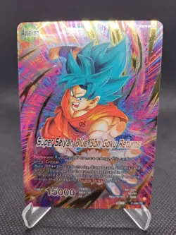 Dragon Ball Super Card Game Super Saiyan Blue Son Goku Returns P-399 PR Leader N - Image 1