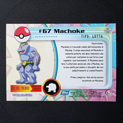 Cards Pokemon Topps Serie 1 "#67 MACHOKE FOIL" (MINT - COME NUOVA) - Image 3