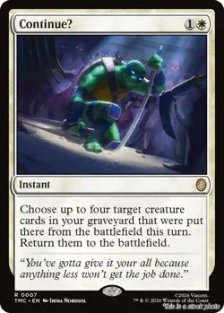 MTG ContinueU 7 Commander: Teenage Mutant Ninja Turtles NM Magic - Image 1