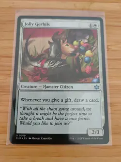 MTG Jolly Gerbils (FOIL) 0019 Bloomburrow M/NM Free UK P&P - Image 1