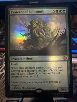 Craterhoof Behemoth Tarkir: Dragonstorm Foil Mythic Card #138 NM - Image 1
