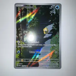 Pokemon TCG Psyduck Scarlet & Violet Holo Illustration Card 175/165 NM Condition - Image 1