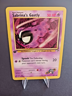 Pokemon TCG Sabrina’s Gastly 93/132 Gym Heroes 1st Edition NM Never Played - Image 1