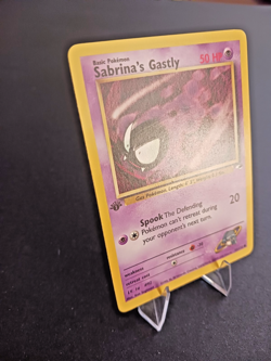 Pokemon TCG Sabrina’s Gastly 93/132 Gym Heroes 1st Edition NM Never Played - Image 2