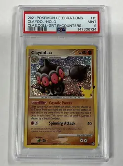 PSA 9 2021 Pokemon Celebrations Claydol Holo Clas.Coll. #15 - Image 1