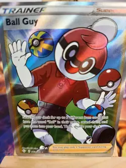 Ballduin Ball Guy FA Trainer 065/072 EN NM Pokemon - Image 1