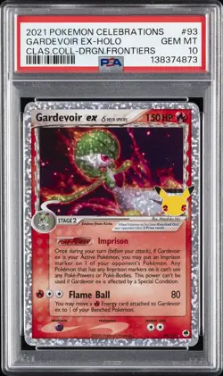 2021 POKEMON CELEBRATIONS CLASSIC COLLECTION #93 GARDEVOIR EX-HOLO PSA 10 - Image 1