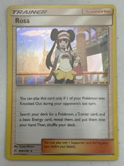 Pokemon TCG Rosa 204/236 SM Cosmic Eclipse Holo NM - Image 1