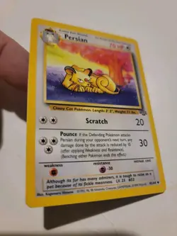 PERSIAN 42/64 Jungle WOTC Pokemon Card 1st Edition 1999 Vintage Euc - Image 1