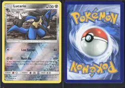 LUCARIO 126/214 HOLO R UNBROKEN BONDS POKEMON REVERSE HOLO NM/M - Image 1