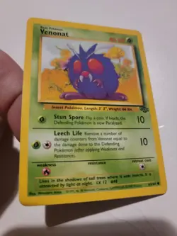 Venonat 63/64 1st Edition Jungle Common Pokemon Card Vintage 1999 Euc - Image 1