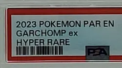 2023 Pokemon Paradox Rift Garchomp ex Hyper Rare Gold PSA 10 - Image 4