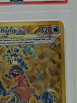 2023 Pokemon Paradox Rift Garchomp ex Hyper Rare Gold PSA 10 - Image 5