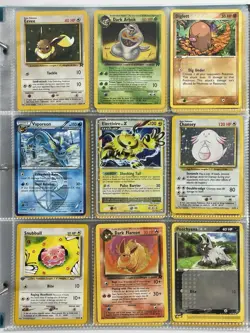 Pokemon Card Collection VTG Binder Holo Rare 1st E-Reader WOTC Chansey Vaporeon - Image 1
