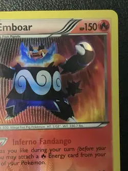 Emboar 100/99 BW Next Destinies Holo Secret Rare Shiny 2012 Pokemon TCG HP - Image 3