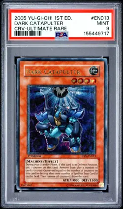 Dark Catapulter CRV-EN013 1st Edition-ultimate Rare Yugioh PSA 9 *717 - Image 1