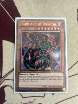 YUGIOH 1st Ed BLMR-EN054 QUARTER CENTURY SECRET RARE DARK ARMED DRAGON - Image 1