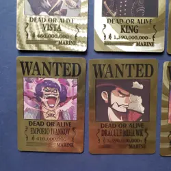 One Piece Gold Wanted Poster Card Lot Of 10 - Image 4