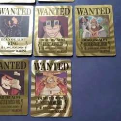 One Piece Gold Wanted Poster Card Lot Of 10 - Image 5