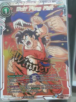 Dragon Ball Super Card Game Wolf Fang Fist BT10-030 LP Winner Stamped LP - Image 1
