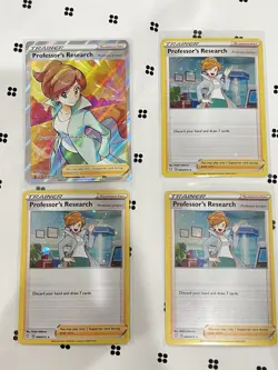Professor's Research SWSH152 Professor Juniper Promo Card + 3 Cosmos Holos M/NM - Image 1