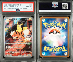 PSA 10 Detective Pikachu 098/SV-P Returns 2023 Japanese Pokemon Card Game - Image 1