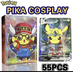 VCOS Pikachu Cosplay Complete Set – 55 Cards Sealed – Non-TCG Fan Art Collection - Image 1