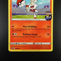 Scorbunny on the Ball 004/005 Pokemon Futsal Promo Holo Card - Image 3