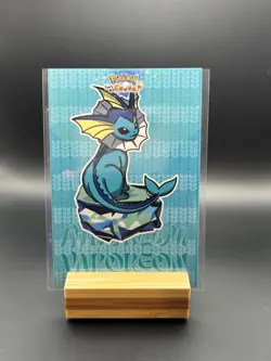 Let's Go Eevee Database Holo Peru Card: Vaporeon - Image 1
