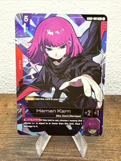 Haman Karn GD02-091 R+ Parallel Pilot Card Gundam Card Game Dual Impact Japan - Image 1