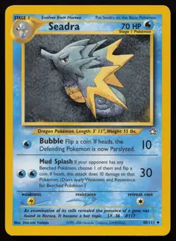 Seadra 48/111 Unlimited Uncommon Neo Genesis Pokemon English NM - Image 1