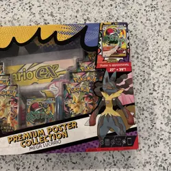 Pokemon TCG ME Ascended Heroes Premium Poster Collection Mega Lucario New Sealed - Image 3