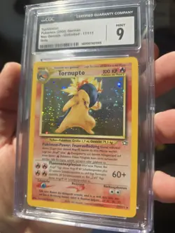 Pokemon Tornupto Neo Genesis CGC 9 Mint 17/111 - Image 1