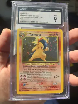 Pokemon Tornupto Neo Genesis CGC 9 Mint 17/111 - Image 2