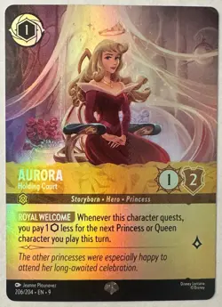 AURORA Epic! DISNEY LORCANA Fabled HOLDING COURT 206/204 - Image 1