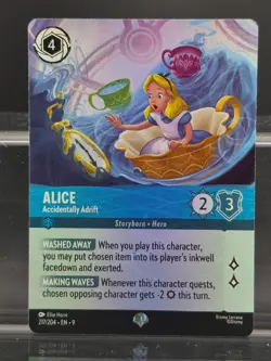 Disney Lorcana Alice - Accidentally Adrift 217/204 Fabled Epic - Image 1