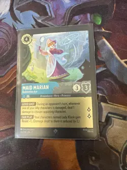 ✨FOIL Disney Lorcana Archazia's Island Maid Marian Badminton Ace 176/204 FOIL - Image 1