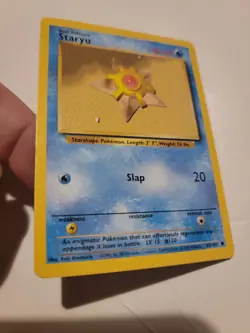 1995, 96, 98 Pokemon Card Staryu - Base Set No. 65/102 - Common - Vintage - Image 1