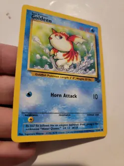 1st Edition Goldeen 53/64 Jungle Common Pokemon Card WOTC 1999 Vintage Euc - Image 1