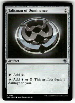 TALISMAN OF DOMINANCE #141 MTG COMMANDER: AETHERDRIFT UNCOMMON - Image 1