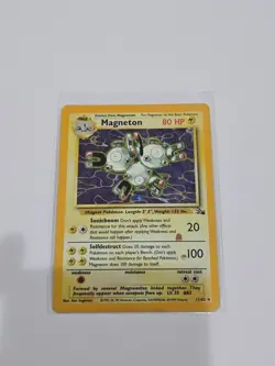 Pokemon Magneton Fossil Holo Rare 11/62 WotC - Image 1