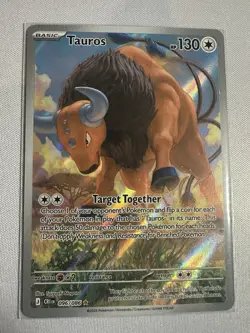 Tauros 096/086 ME04: Chaos Rising Pokemon TCG NM Illustration Rare - Image 1