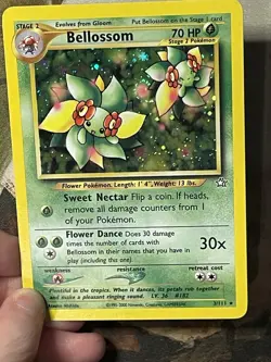 Nintendo Bellossom Neo Genesis 3/111 Holo Rare 70 HP Stage 2 EN 2000 - Image 2