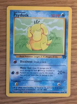 Psyduck Golduck Pokemon Card Bundle Fossil, Team rocket - Image 5