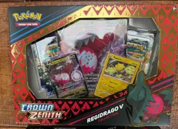 Pokemon TCG Sword & Shield Crown Zenith Collection box REGIDRAGO V 2x - Image 3
